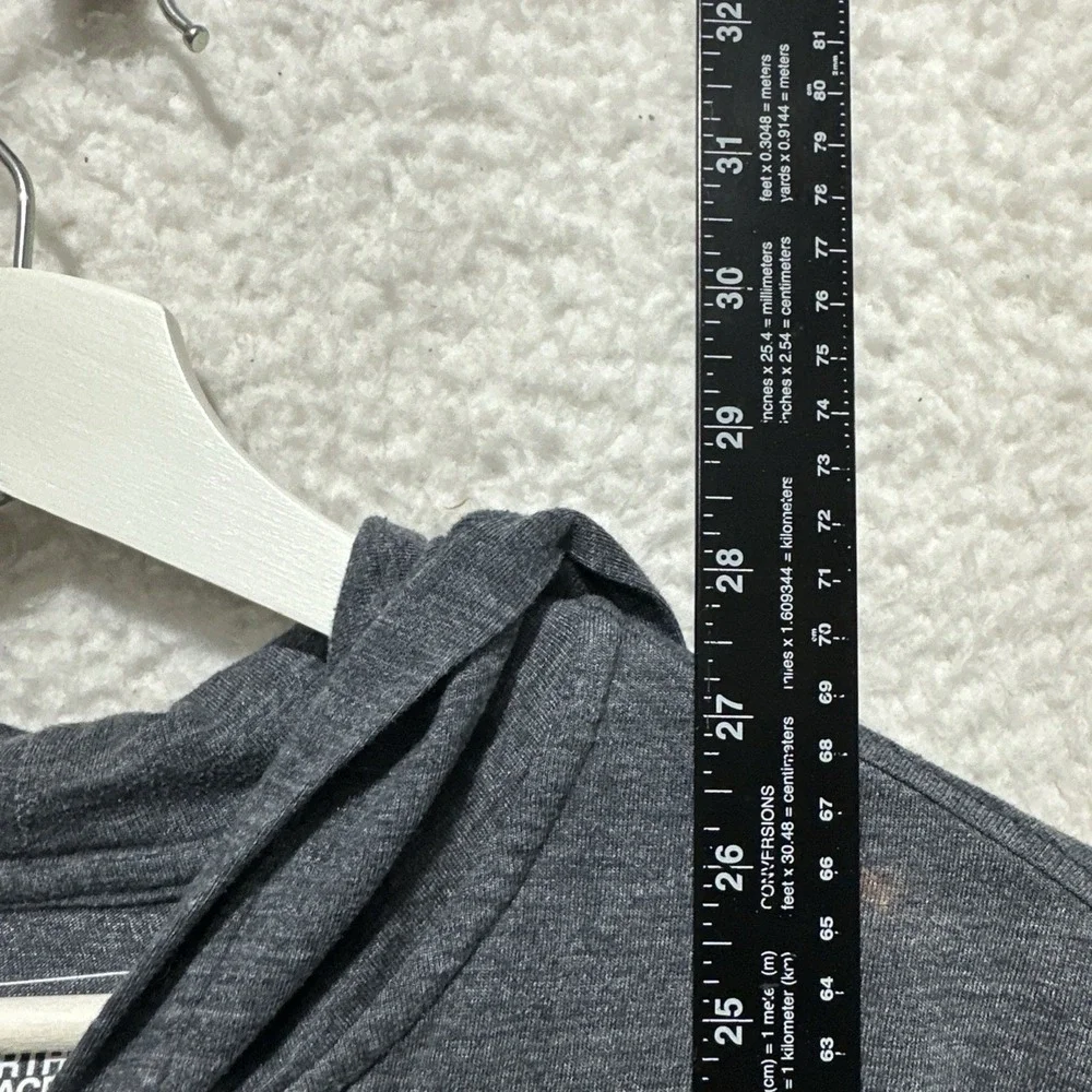 The North Face Hoodie Men's Size M Gray Standard Fit Tri-Blend Full‎ Zip USA